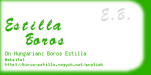 estilla boros business card